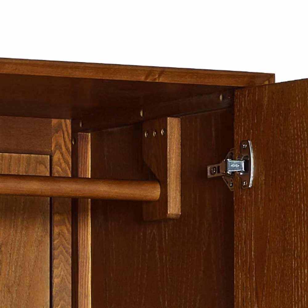 Cheshire Calder 2 Door Wardrobe in Ash Wood, Brown – 4