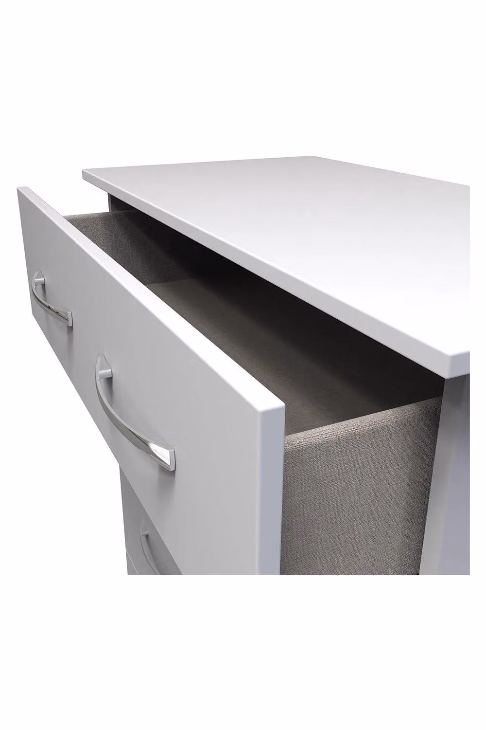 Avon Ready Assembled 4 Drawer Deep Chest in Matt White – 3