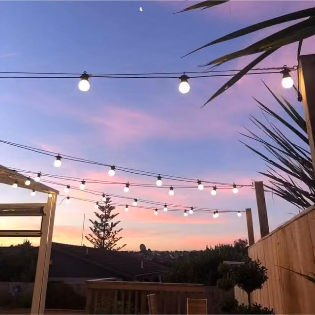 Lighting Legends 13m Warm White 20 LED Sphere String Lights, Connectable, White