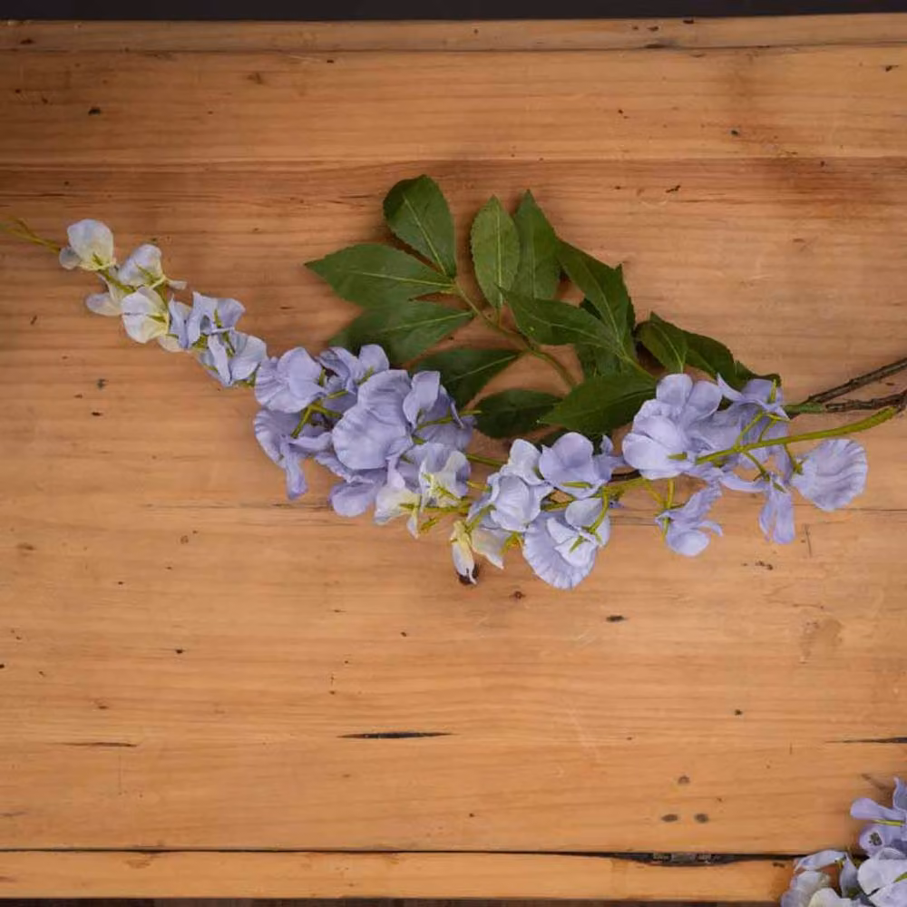 Lemon Pavilion Furniture and Decor Purple Wisteria Artificial Floral Arrangement, W42 x D42 x H82 cm – 2