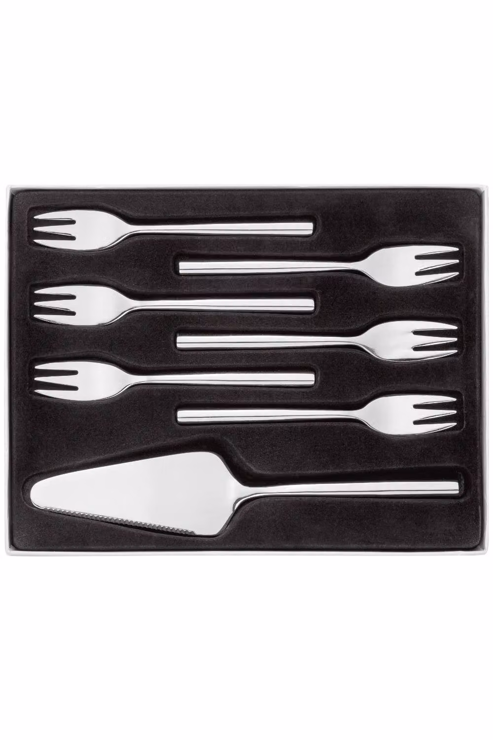 Stellar Rochester 7-Piece Polished Stainless Steel Cake Set in Silver – 5