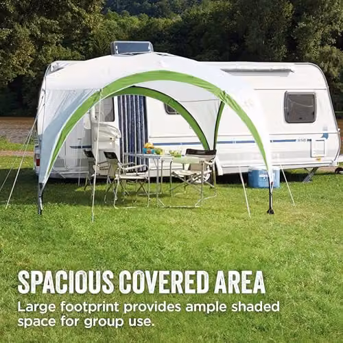 Coleman Event Shelter M Gazebo in White with UPF 50+ Sun Protection, W: 305 cm, D: 305 cm, H: 218 cm – 2