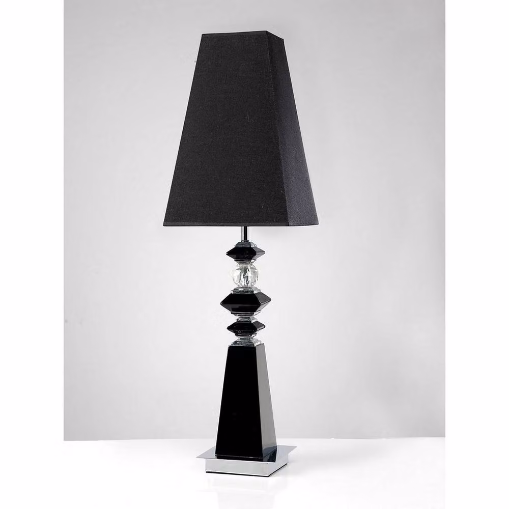 Netlighting Galata Table Lamp with Black Shade and Crystal Details, E27 – 2