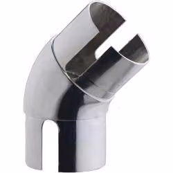 Rothley Modern Staircase Handrail 135 Degree Elbow in Polished Chrome Silver – 3