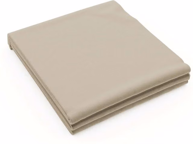 Bedeck of Belfast 200 Thread Count Cotton Percale Super Kingsize Flat Sheet, Beige, W: 200 cm x L: 200 cm