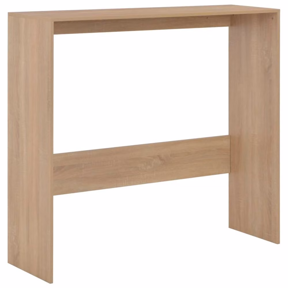 Berkfield Home Decorative Bar Table with Two Oak Table Tops in Beige, W/D/H: 130 x 40 x 120 cm – 3