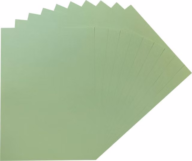 Janrax Pack of 100 A5 Matte Green Construction Paper Sheets, 75gsm