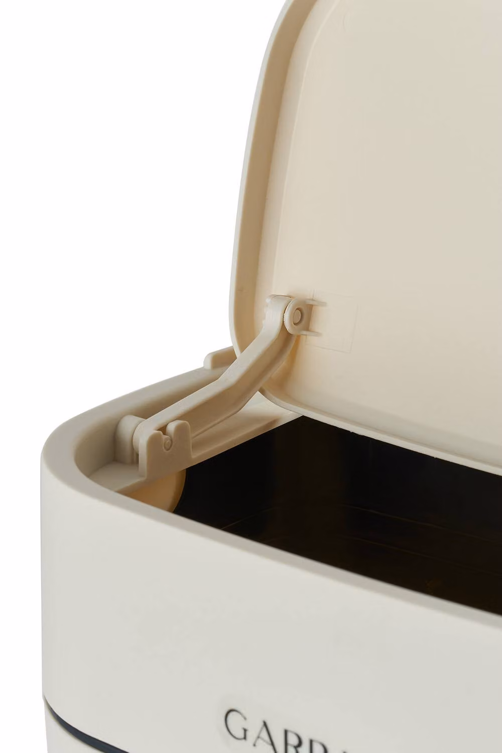 Garden Sanctuary Wall Mounted Hanging Trash Bin with Flip Lid in Beige – 2