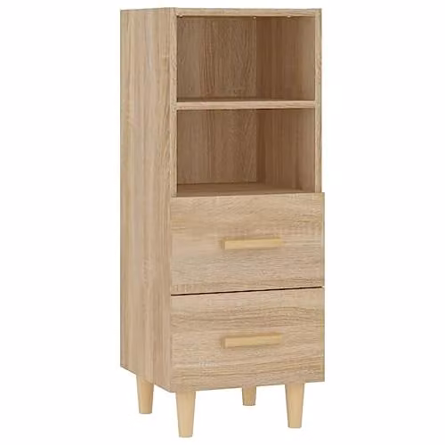 vidaXL Sonoma Oak Sideboard in Brown, W/D/H: 34.5 x 34.0 x 90.0 cm