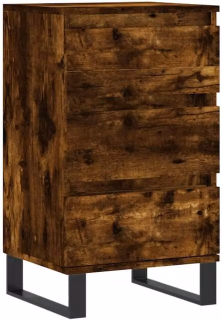Berkfield Home Smoked Oak Sideboard in Brown, W/D/H: 40 x 35 x 70 cm – 1