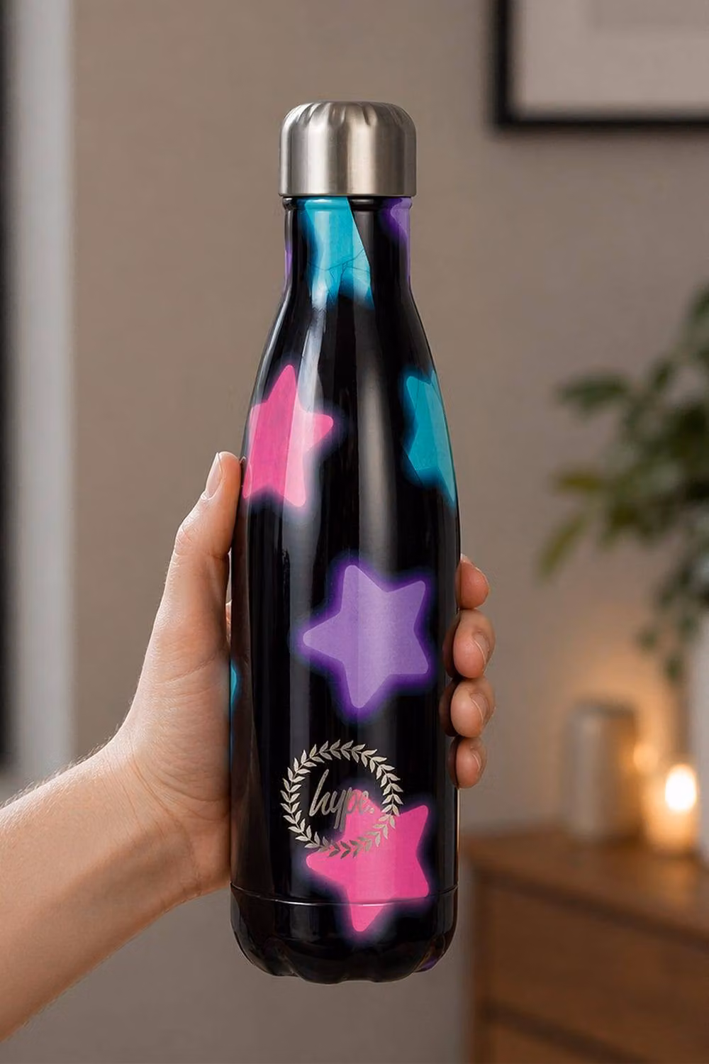 Hype Black Stainless Steel Vacuum Insulated Leakproof Thermal Water Bottle – 4