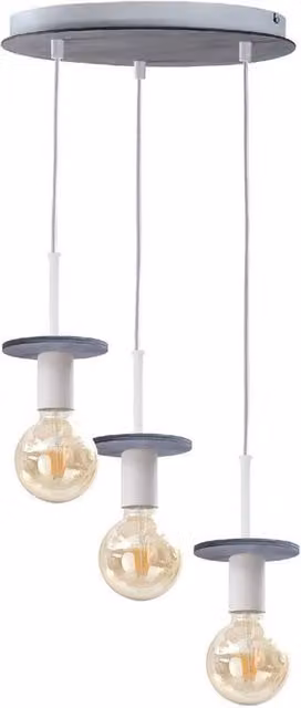 Netlighting Saturn Cluster Pendant Ceiling Light, Grey, Diameter: 30 cm, 3x E27