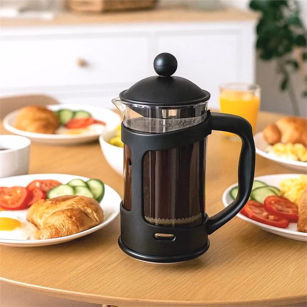 Nordara 8 Cup Glass Coffee Plunger Pitcher Maker in Black, 100ml – 5