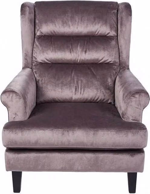 KORVIXA Modern Velvet Tub Armchair in Purple, W/D/H: 100 x 100 x 100 cm – 1
