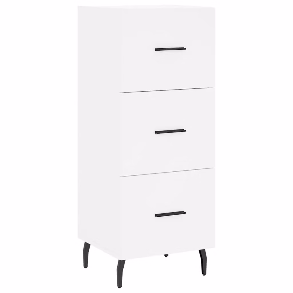 Berkfield Home Modern White Sideboard, W/D/H: 34.5 x 34.5 x 90 cm – 2