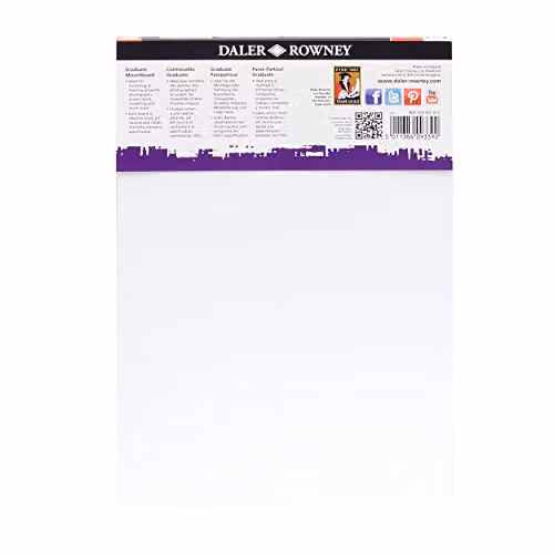 Daler-Rowney Graduate A4 Black Smooth Surface Mountboard Pack of 12 – 2