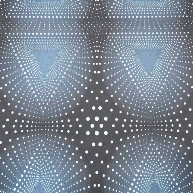 Good Vibes Blue Geometric Abstract Vinyl Wallpaper Roll