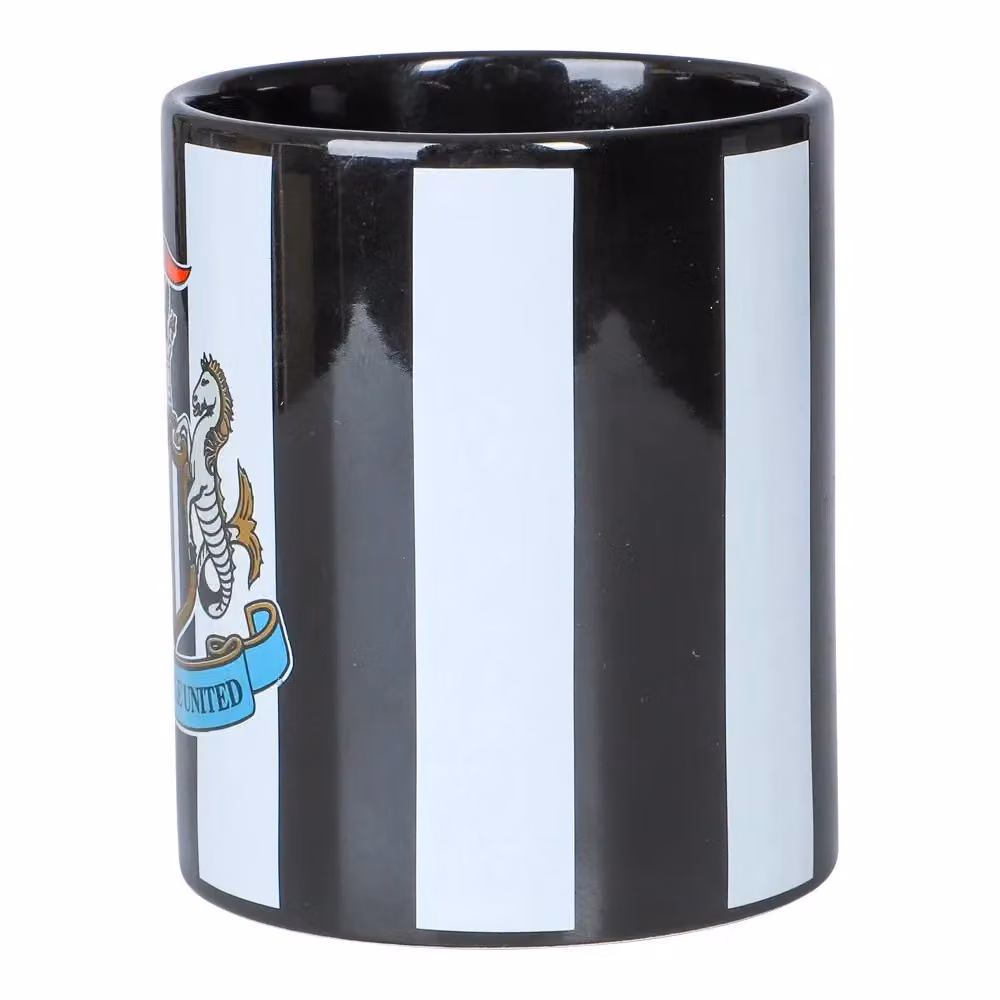 Newcastle United FC Striped Ceramic Mug in Black – 2