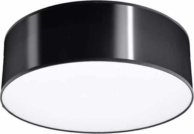 Sollux Lighting Arena Modern Round Ceiling Lamp in Grey and Black