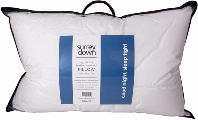 Surrey Down White Synthetic Down Surround Microfibre Pillow