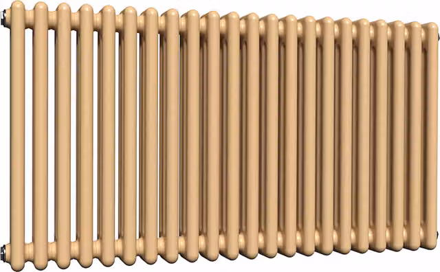 Lux Heat Horizontal Column Radiator in Caramel Fudge, 3 Column, H: 60 cm, W: 101 cm