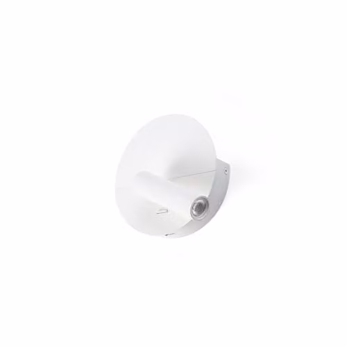 Faro Barcelona DUAS White Metal Reading Wall Lamp with USB Port and 2700K Warm White Light