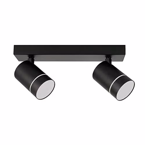 Netlighting Selma Modern Twin LED Ceiling Spotlight, Black, 4000K