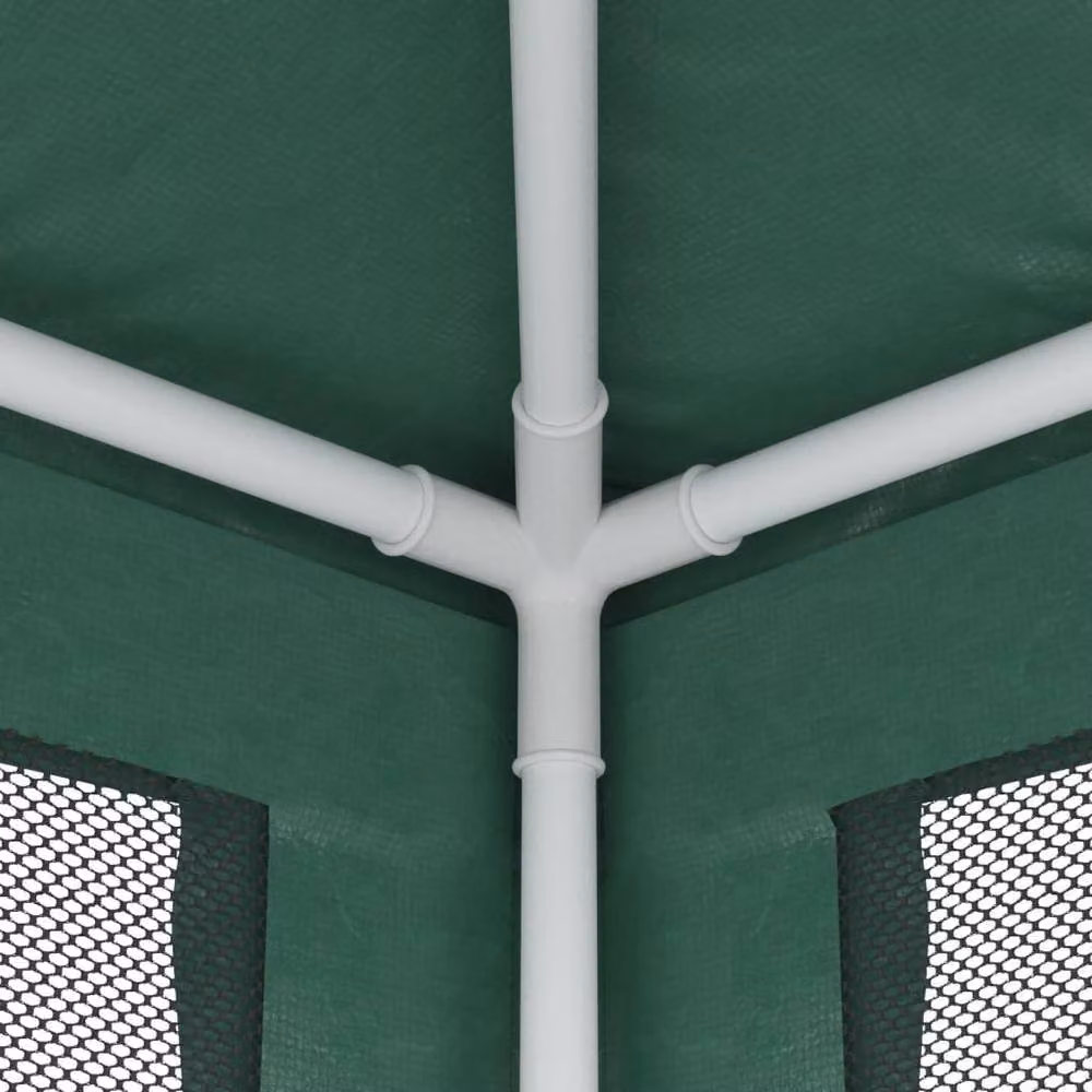 Berkfield Home Party Tent with 6 Mesh Sidewalls, Green, W 6 m x D 3 m – 5