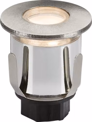 Netlighting Knightsbridge 230V IP65 0.6W LED Mini Ground Light with Three Interchangeable Heads, 3000K Warm White, Grey