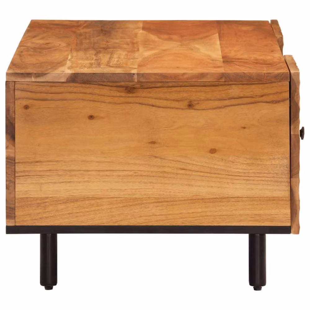 Berkfield Home Beautiful Coffee Table in Brown Solid Acacia Wood W/D/H: 100 x 54 x 40 cm – 3