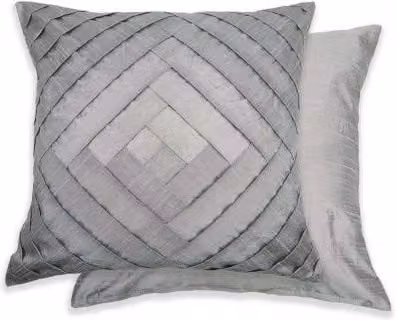 New Edge Blinds Gio Cushion Cover in Grey, W/D/H: 43 x 43 x 43 cm