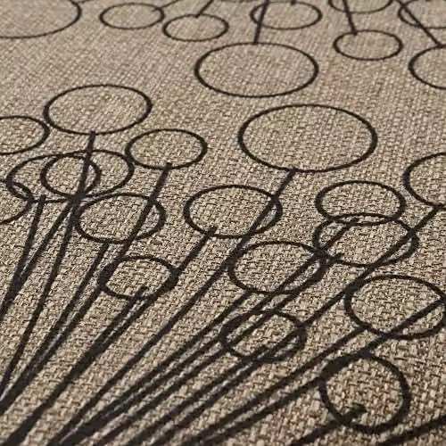 JVL Elegance Runner Mat, Dandelion Clock, Beige, W: 50 cm, L: 150 cm – 4