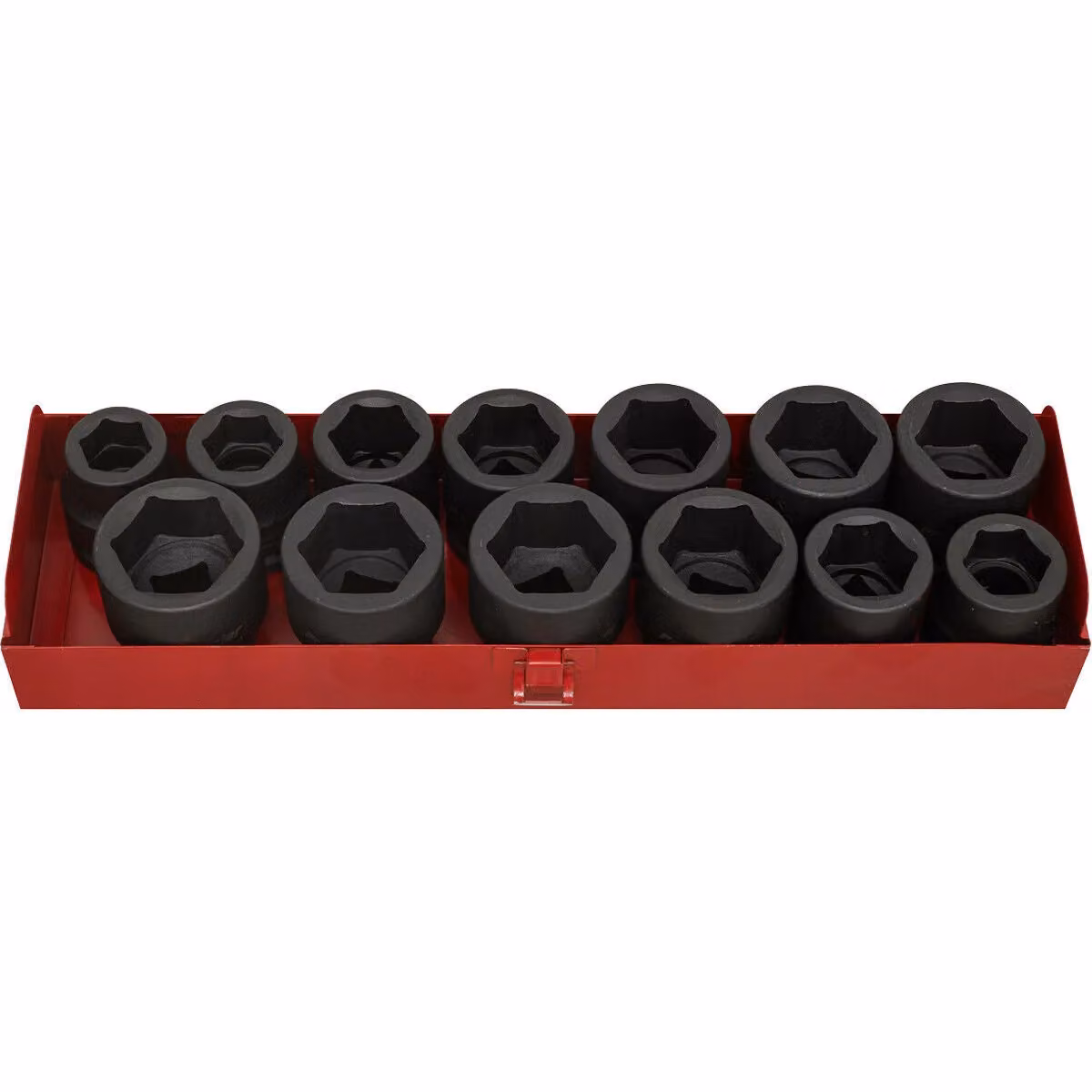 Loops 13 Piece Premium Impact Socket Set, 3/4 inch Sq Drive, Imperial and Metric, Chrome Molybdenum, Black and Multicolour – 4
