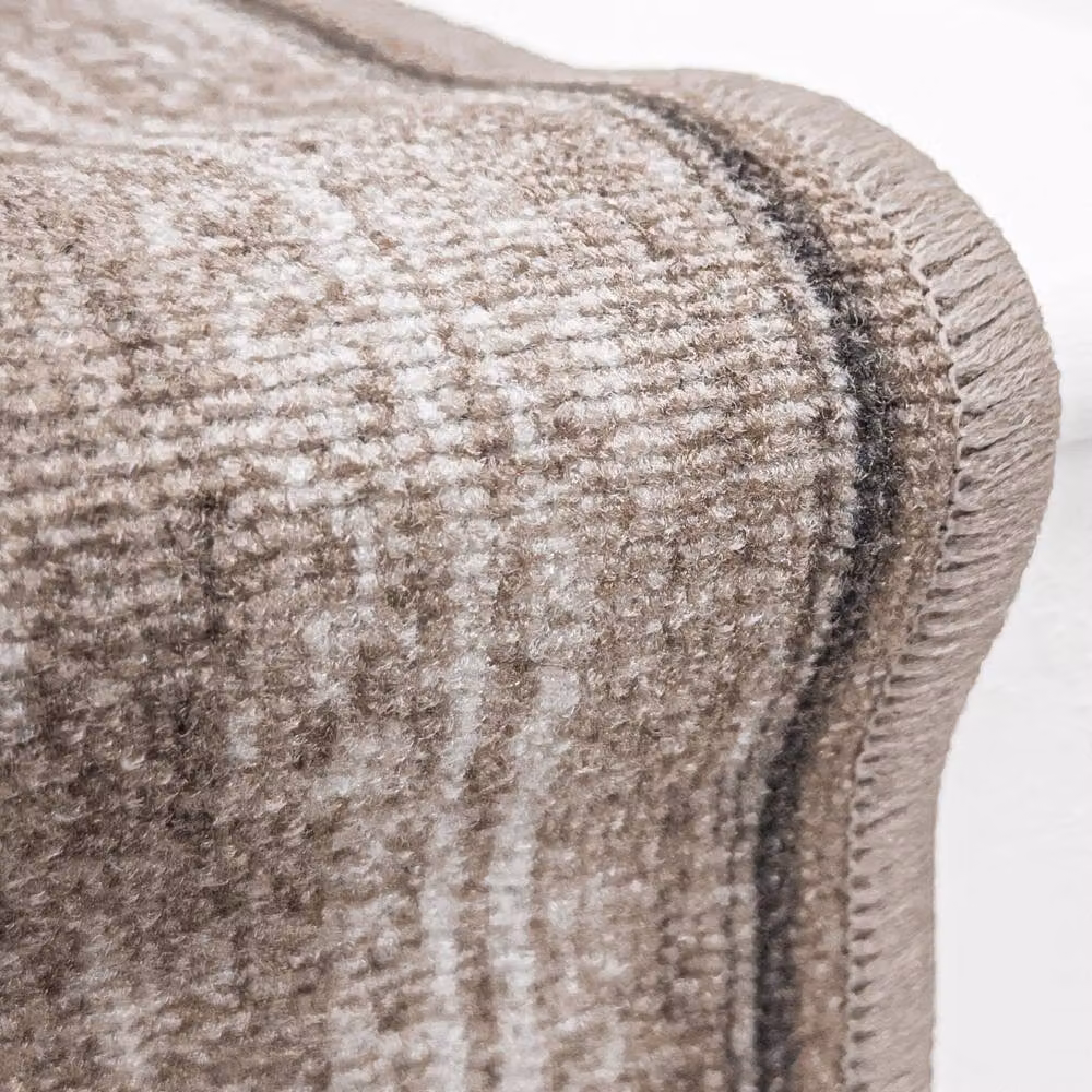 runrug Rama Stair Runner Carpet in Light Brown, W: 66 cm, L: 660 cm – 3