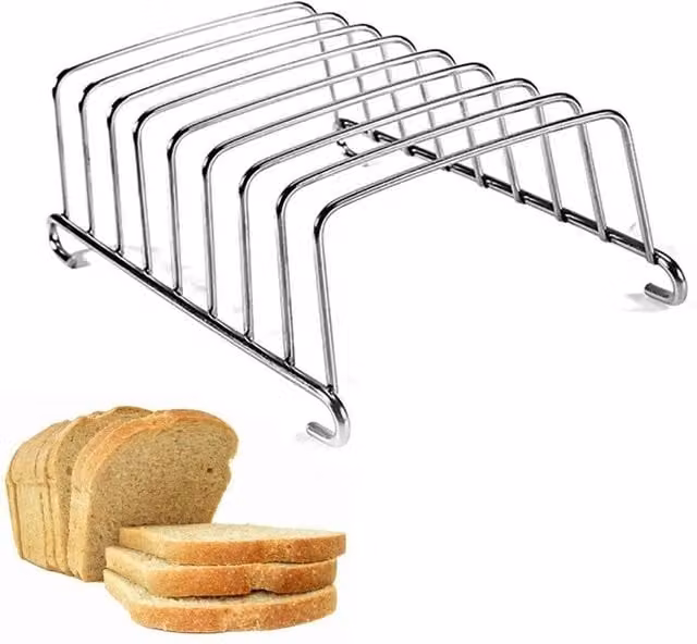 PAWNORA Stainless Steel Toast Rack Holder in Silver
