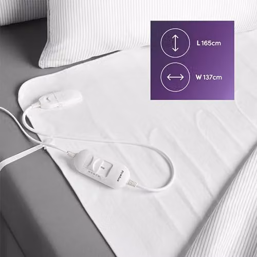 Emperial King Electric Heated Fitted Mattress Underblanket in White, W: 137 cm, D: 155 cm – 7