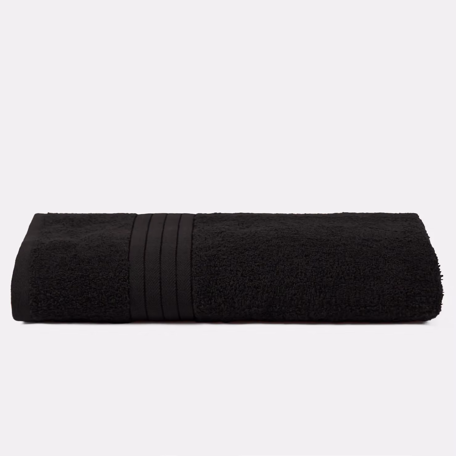 OHS Fluffy Black 100% Cotton Terry Hand Towel – 3