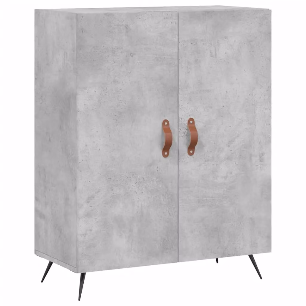 Berkfield Home Sideboard in Concrete Grey, W/D/H: 69.5 x 34 x 90 cm – 2
