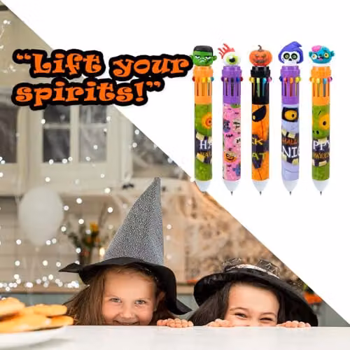 VFM e-Store Halloween Spooky Design Pens, Multicolour Mystery Bag – 6