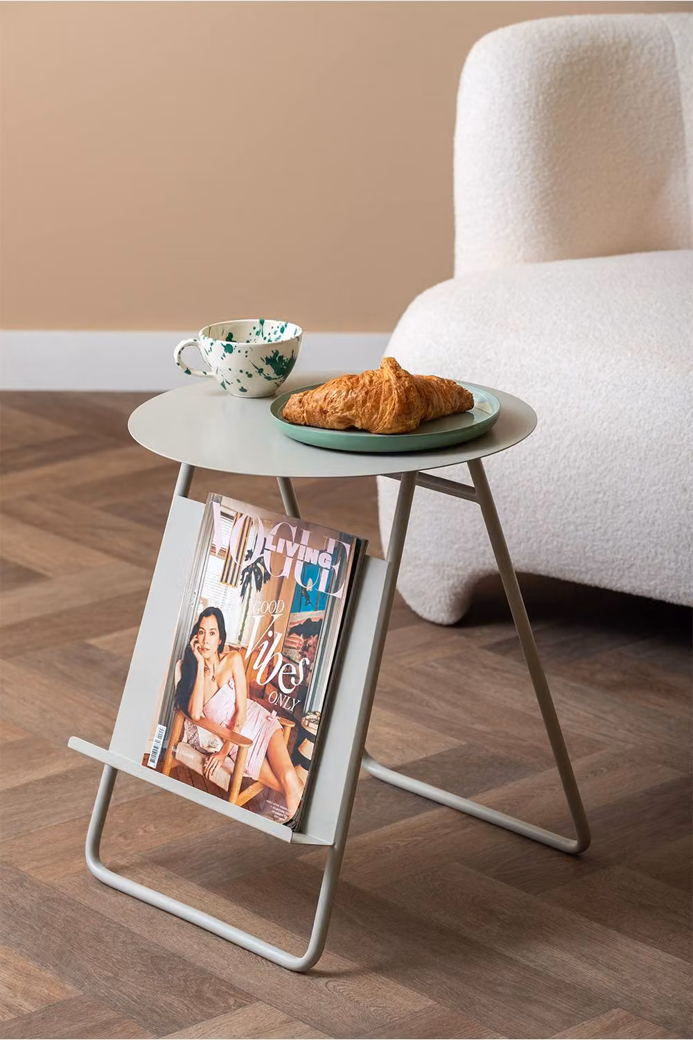 PRESENT TIME Leitmotiv Esencia Iron Side Table in Warm Grey – 2