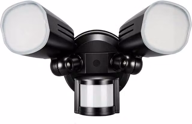 PAWNORA 200W LED Flood Light with PIR Motion Sensor in Black