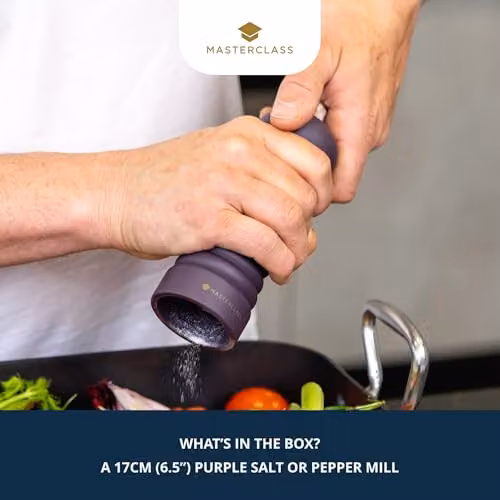 MasterClass Salt or Pepper Mill with Ceramic Grinder, Purple – 2