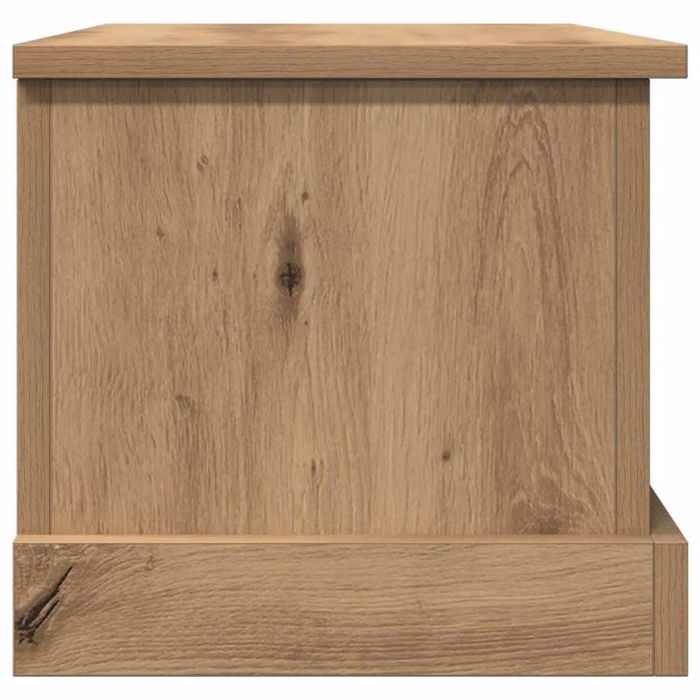 Berkfield Home Artisan Oak Storage Box in Brown, W/D/H: 50 x 30 x 28 cm – 3