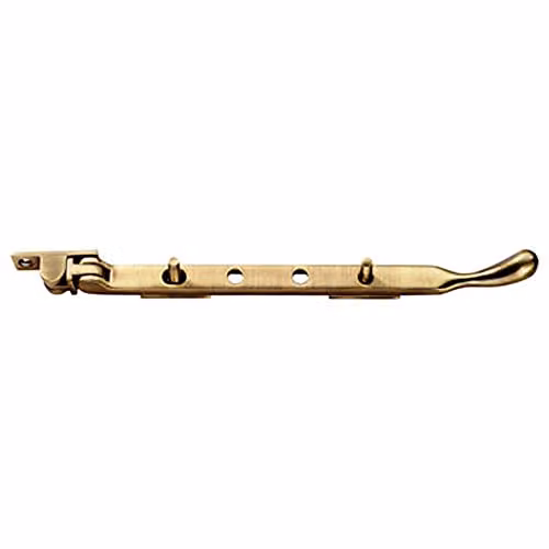 Loops Bulb Ended Casement Window Stay in Florentine Bronze, 267 x 16 mm