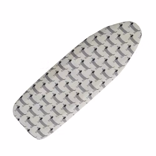 Premier Housewares Sausage Dog Ironing Board Cover with Cotton and Foam Padding in Multicolour