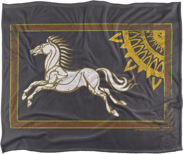 Warner Bros. Lord of the Rings Rohan Banner Silky Touch Super Soft Fleece Throw Blanket, Multicolour, W: 91.44 cm x L: 147 cm – 5