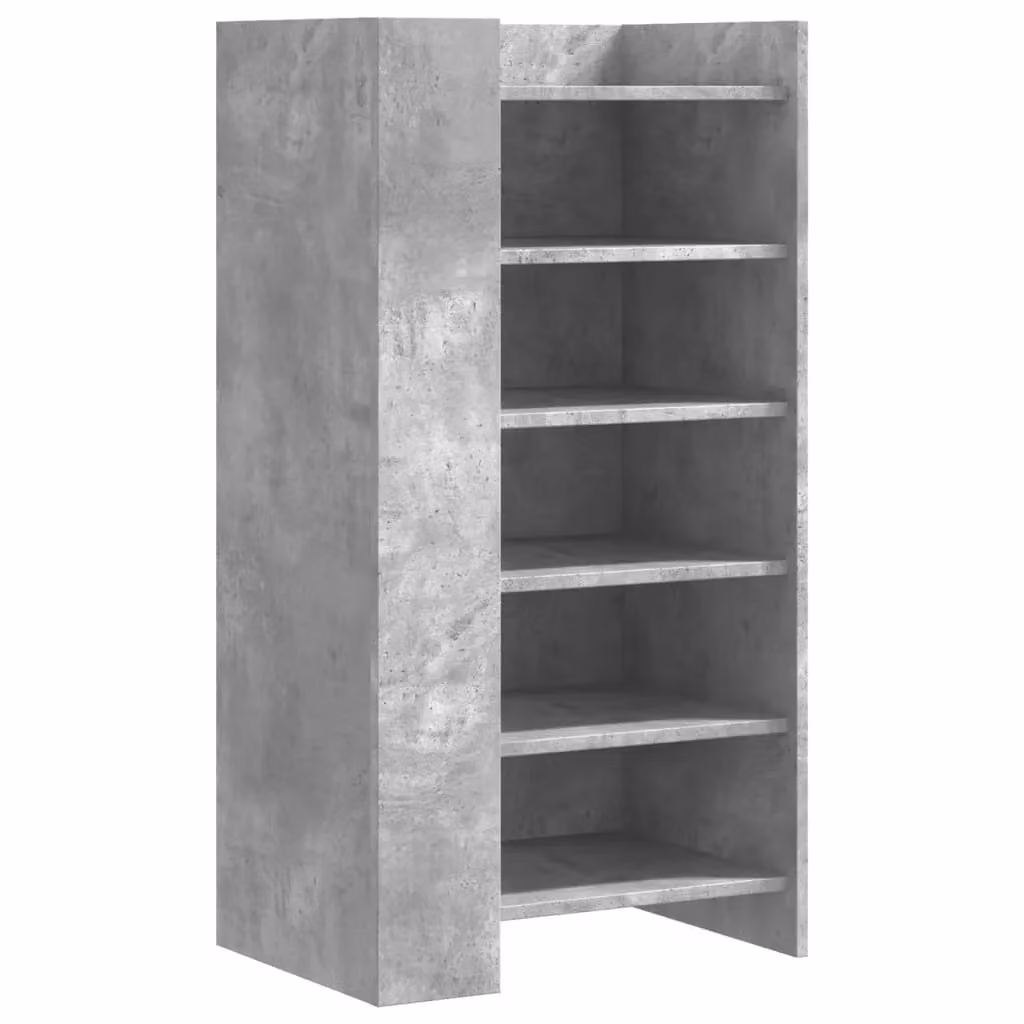 Berkfield Home Industrial Shoe Cabinet in Concrete Grey, W/D/H: 52 x 37.5 x 100 cm – 2