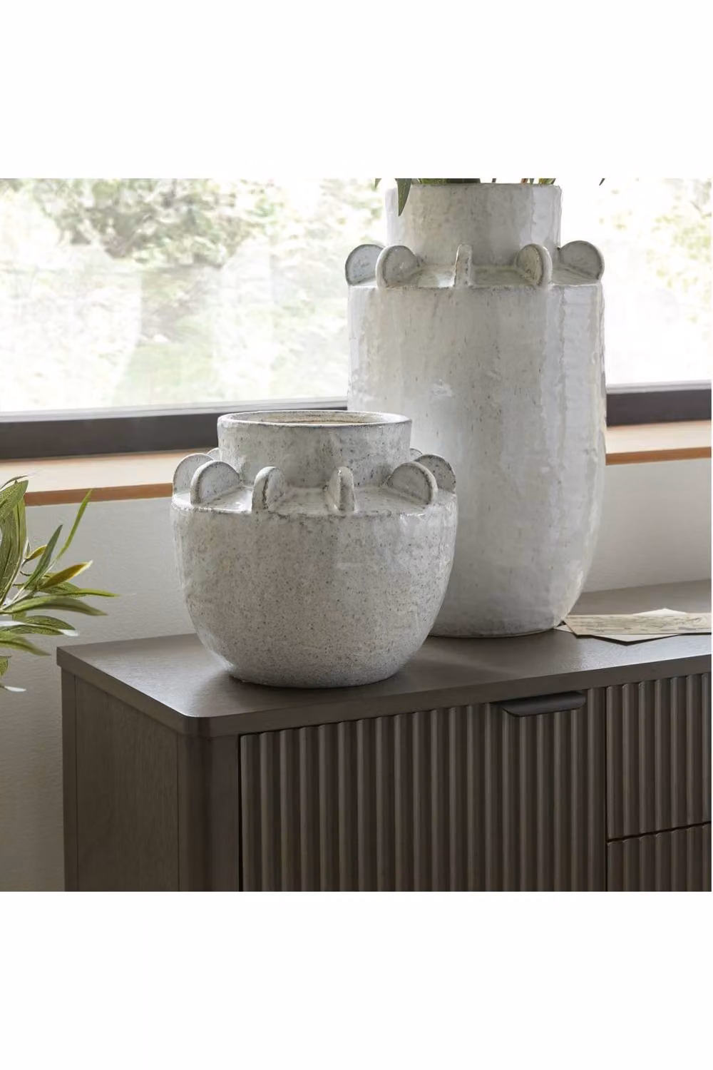 KDMD Dara Medium Hydria Ceramic Vase in White – 2