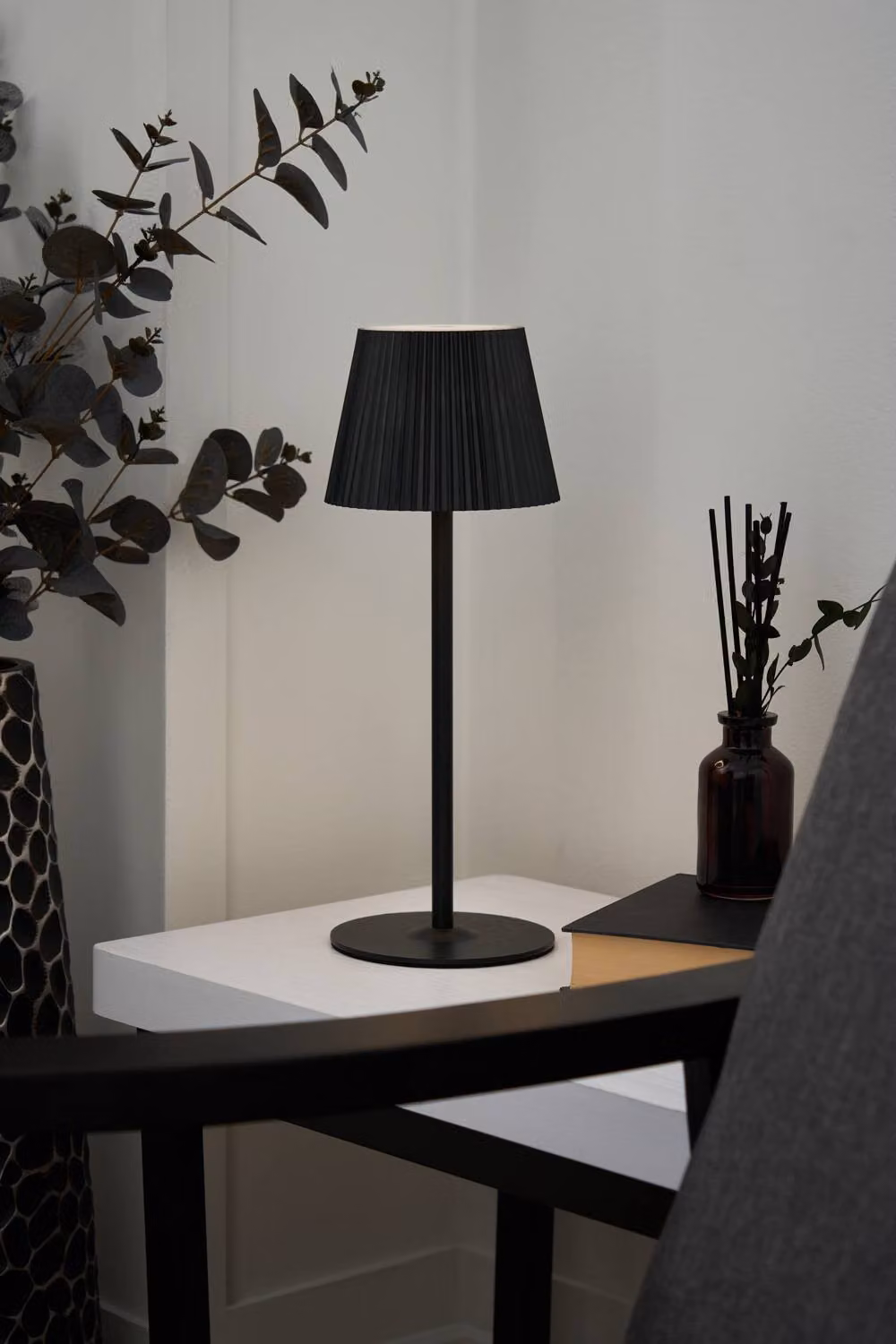 BHS Lighting Esther Rechargeable LED Table Lamp in Black – 3