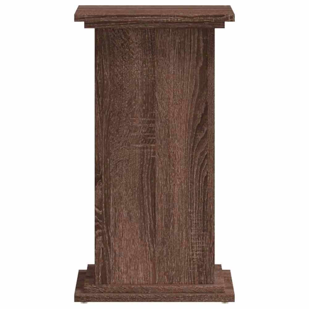 Berkfield Home Modern Plant Stand in Brown Oak, W/D/H: 33 x 33 x 60 cm – 3